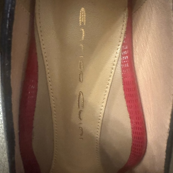 Enrico Cuini Navy Embossed Patent Pumps - Picture 3 of 3